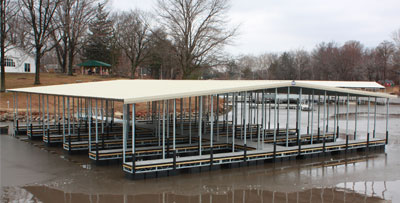 Covered Galvanized Floating Docks